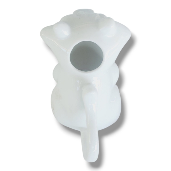 Cordon Bleu Cow Creamer White Porcelain Milk Cream Jar Container Vintage Set 2PC - Picture 2 of 6